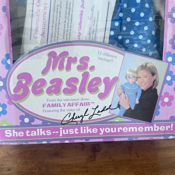VTG Auth Talking Mrs Beasley  DOLL RARE! Collectible Family Affair Ladd 2000 - Picture 11 of 12